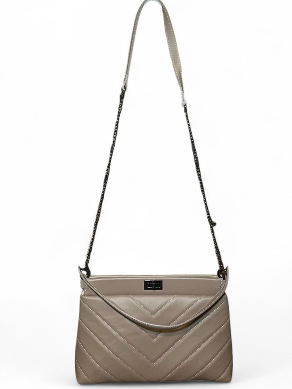 Genuine leather tan purse
